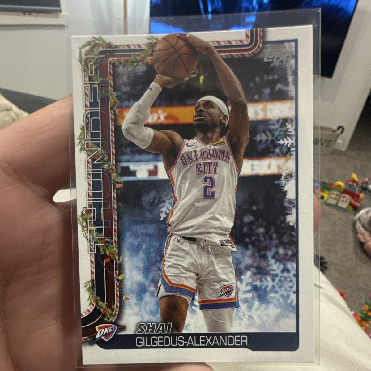 Topps Holiday Shai Gilgeous Alexander Holiday OKC Thunder 2024 25 H900