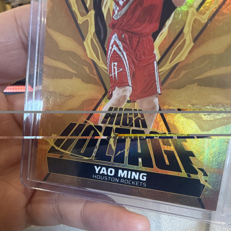 Panini 2024 25 Hoops High Voltage Hologram #22 Yao Ming Houston Rockets3