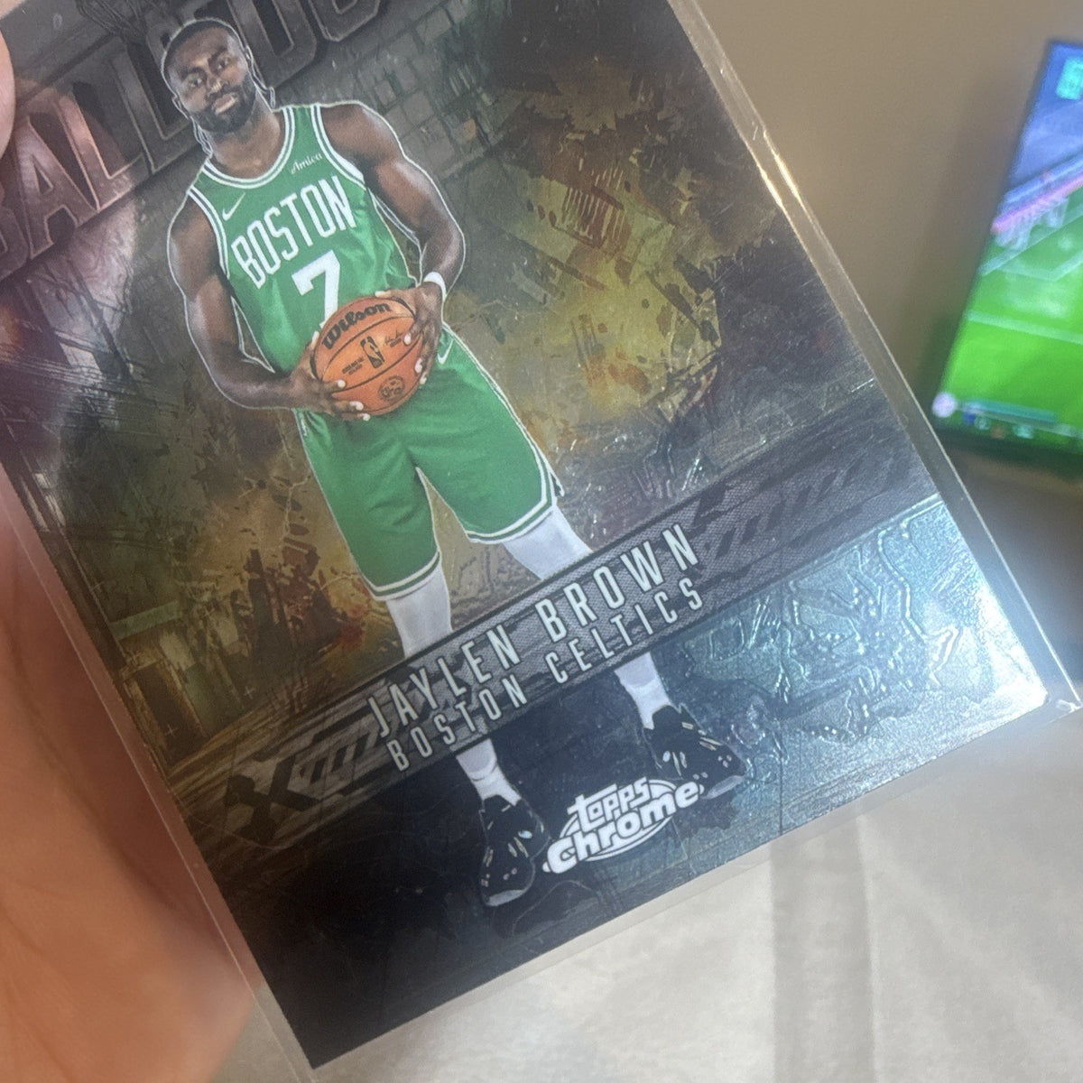 Topps Chrome Ball of Duty BD 5 Jaylen Brown Boston Celtics Insert3