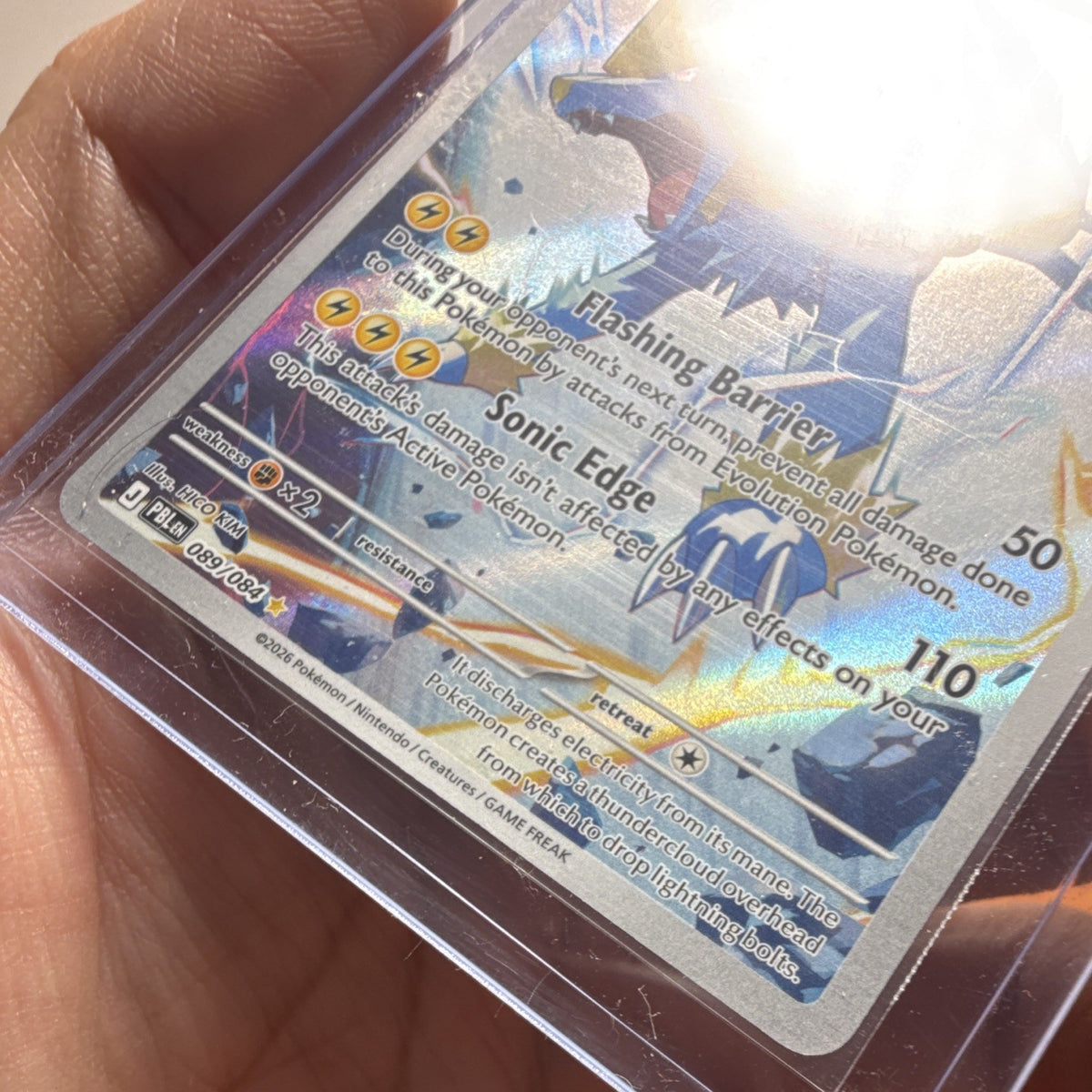 Manectric Pokémon TCG Pokémon Holo Rare PBL 089/084 Stage 1 HP 120 English3