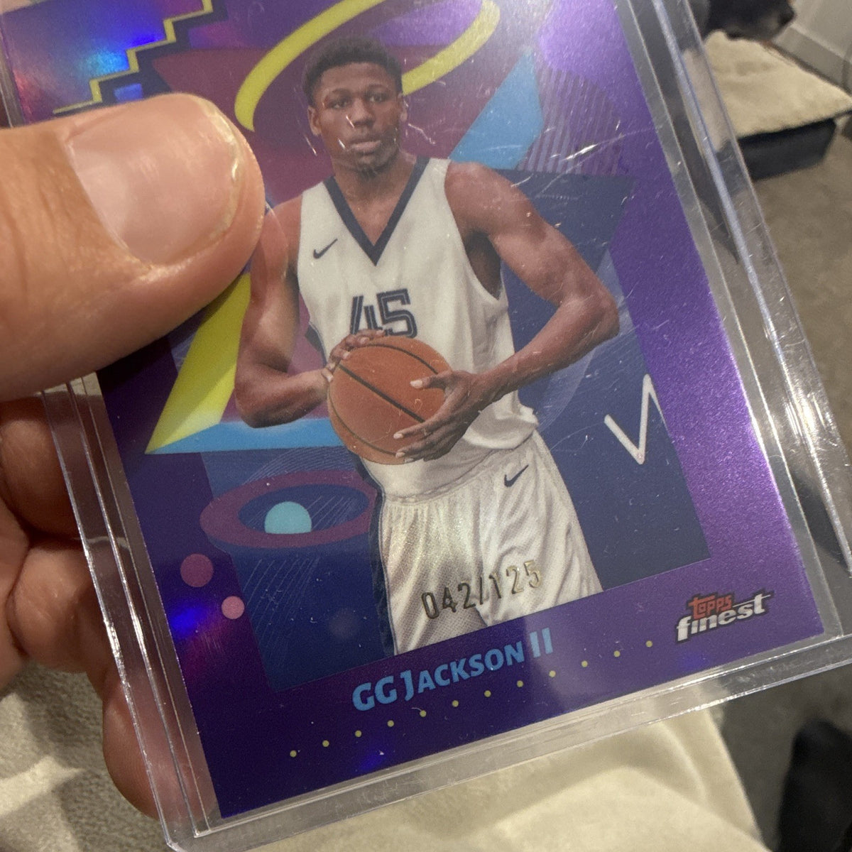Topps Finest GG Jackson II Purple Parallel 042/125 #243 Memphis Grizzlies2