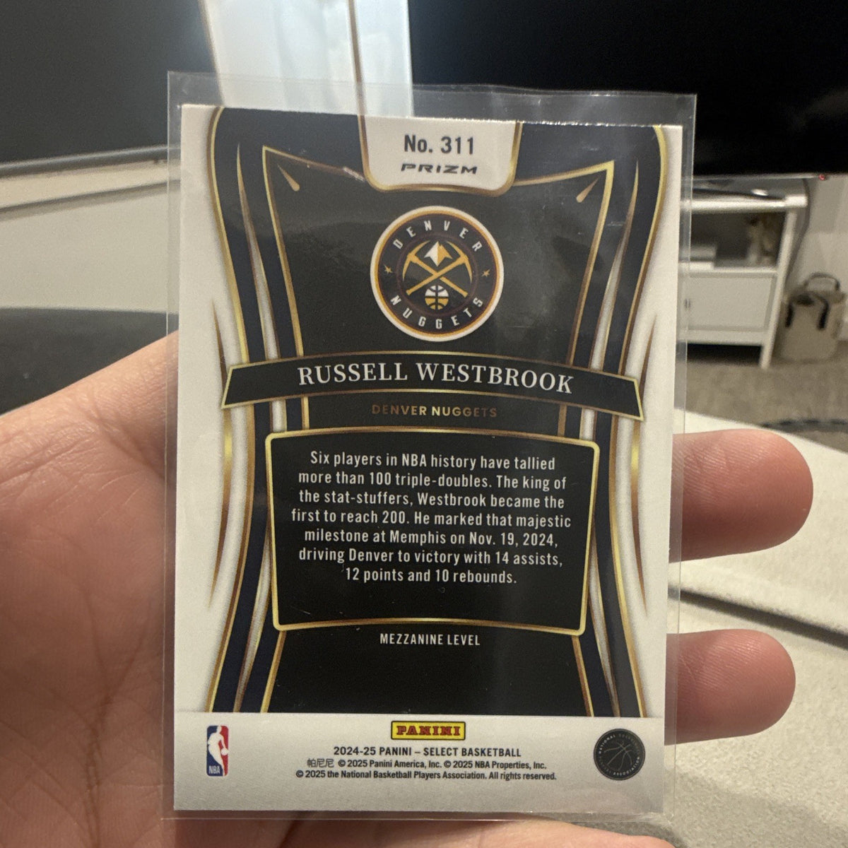 Panini Select 2024 25 Russell Westbrook Denver Nuggets Mezzanine Prizm #3111