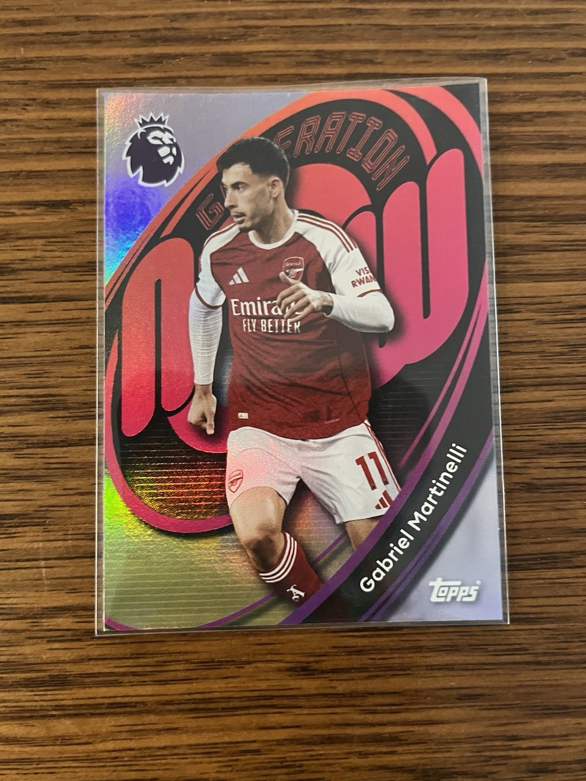 Topps PL Gabriel Martinelli Arsenal Generation Now Insert #16 2025/260