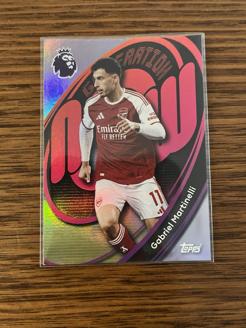 Topps PL Gabriel Martinelli Arsenal Generation Now Insert #16 2025/260