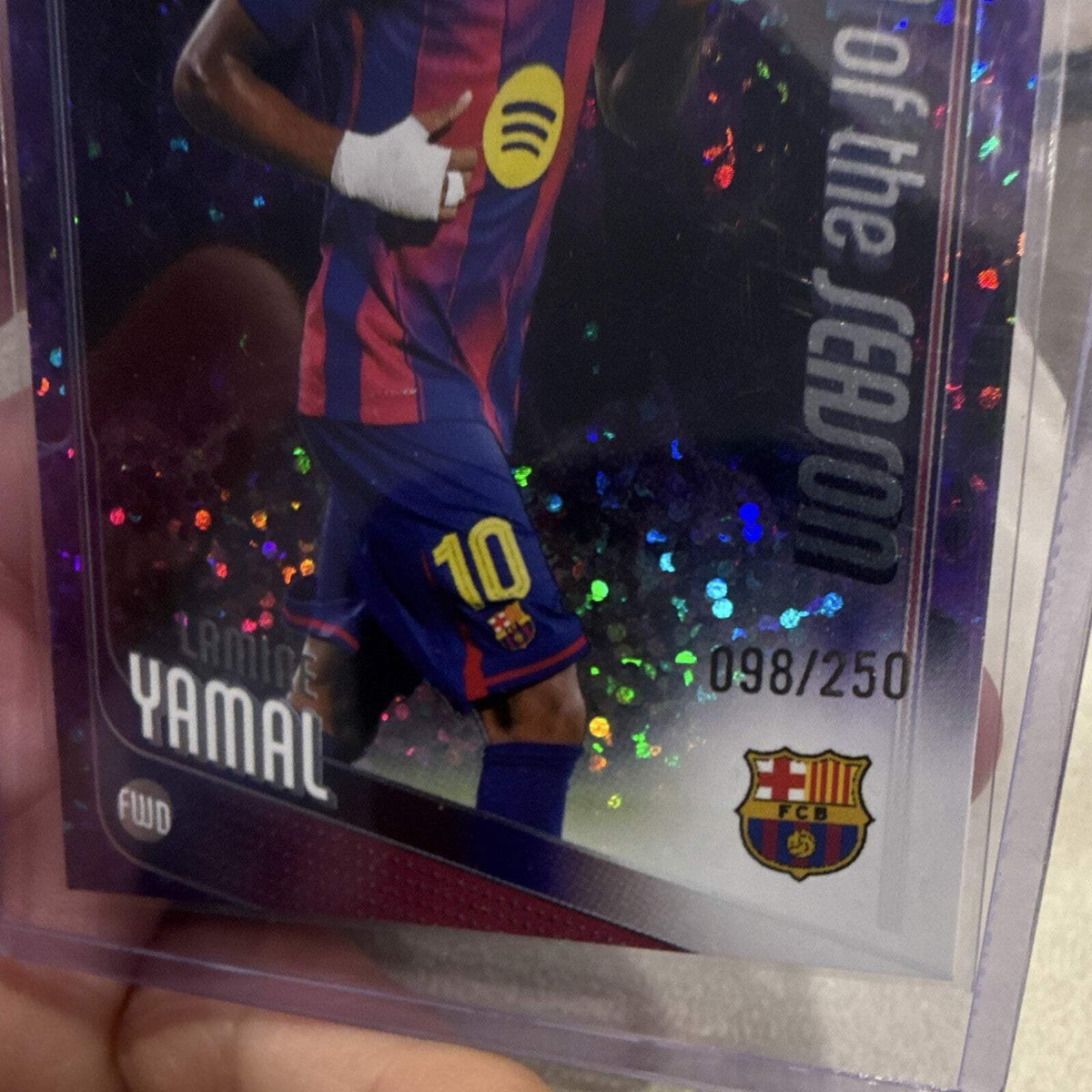 Topps Lamine Yamal UCL Team of the Season UEFA FC Barcelona #10 098/2501