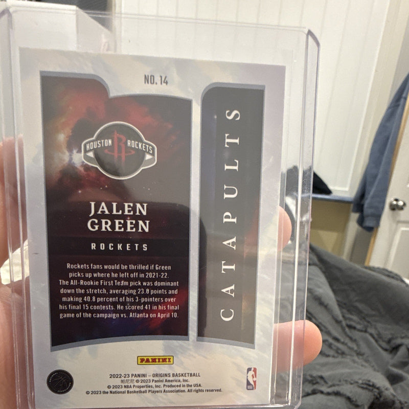 Panini 2022 23 Origins Basketball Catapults Insert Jalen Green Rockets No. 141