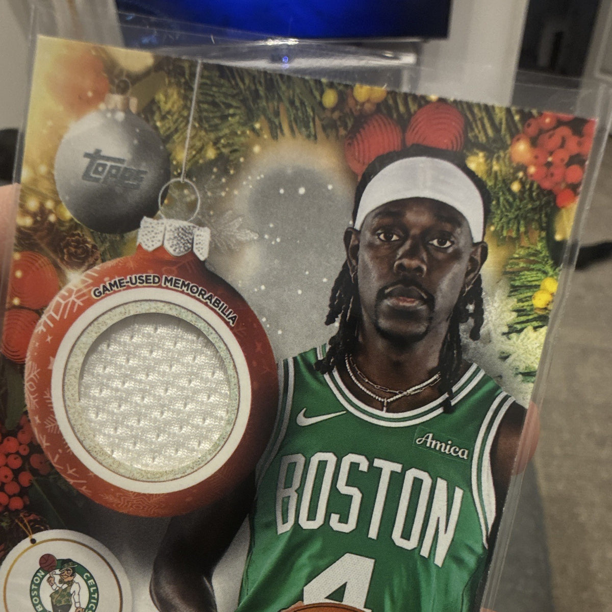 Topps 2025 Holiday Mega Basketball Jrue Holiday Celtics Player Relic PR JHO2
