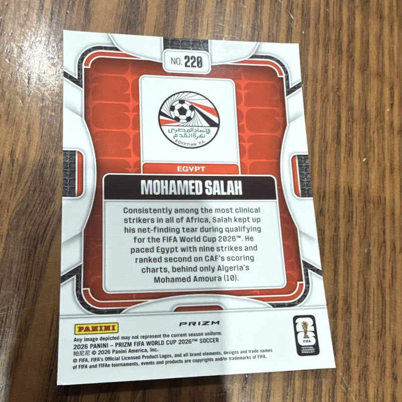 Panini Prizm FIFA World Cup 2026 Mohamed Salah Egypt Parallel/Variety #2203