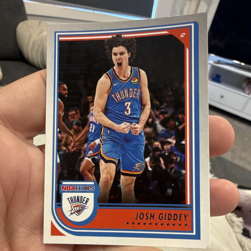 Panini 2022 23 NBA Hoops Josh Giddey Base Set #203 Oklahoma City Thunder0