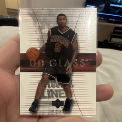 Upper Deck 2003 04 UD Glass Insert Jalen Rose Chicago Bulls #60