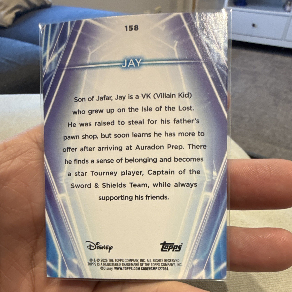 Topps 2026 Disney Descendants Jay #158 Parallel/Variety Non Sport Card1
