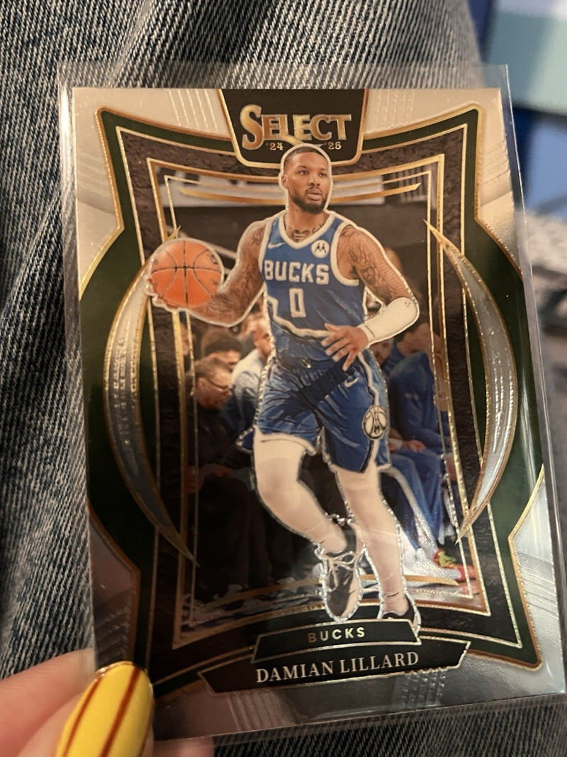 Panini Select Damian Lillard Concourse #55 Milwaukee Bucks NBA Basketball1
