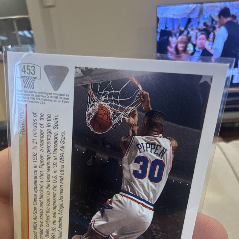 Upper Deck 1992 Scottie Pippen East All Star #453 NBA Chicago Bulls2