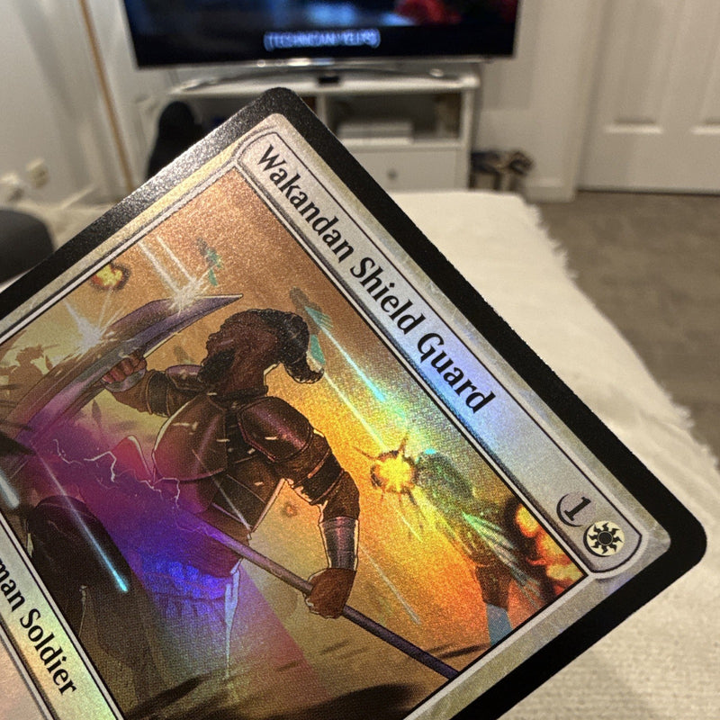 Wakandan Shield Guard Foil Common Marvel Super Heroic White C 06132