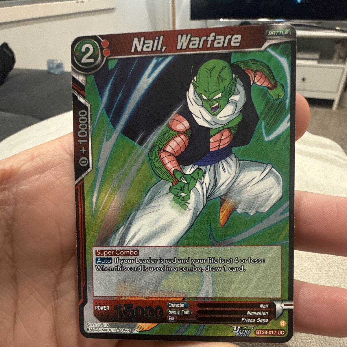 Bandai Dragon Ball Super Nail, Warfare Frieza Saga BT28-017 UC Ultra Body Foil0