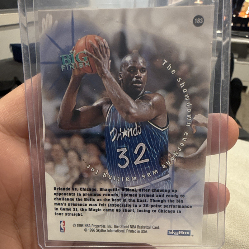 SkyBox Shaquille O'Neal The Big Finish Insert NBA Hoops #183 Magic1