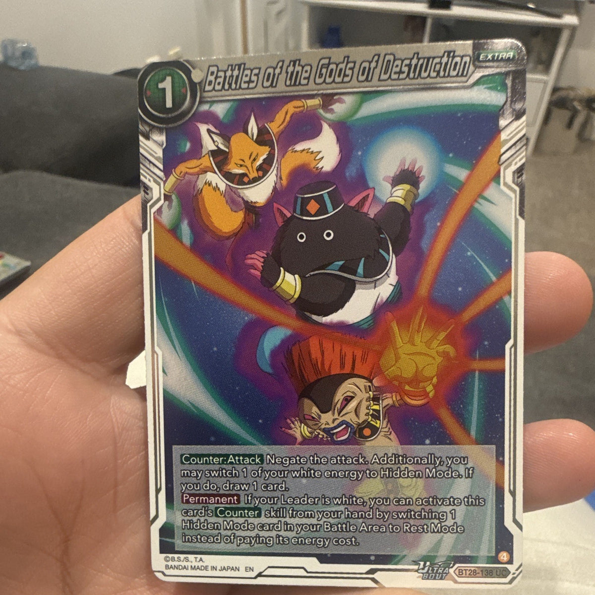 Bandai Battles of the Gods of Destruction UC Foil Ultra Boost BT28-138 EN0