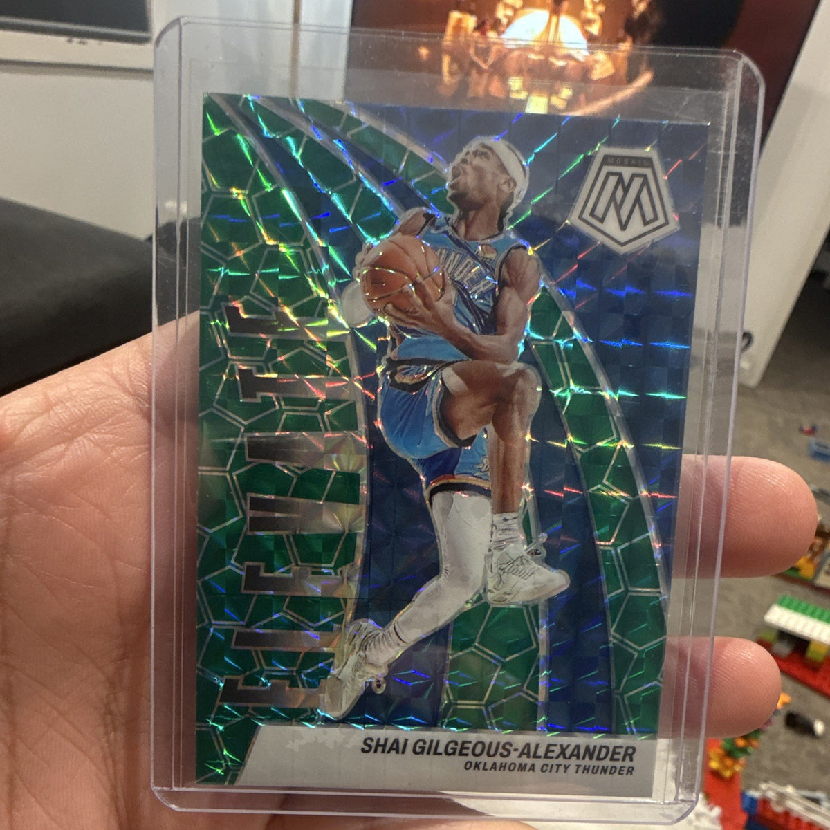 Panini Mosaic 2023 24 Shai Gilgeous Alexander Reactive Green No. 70