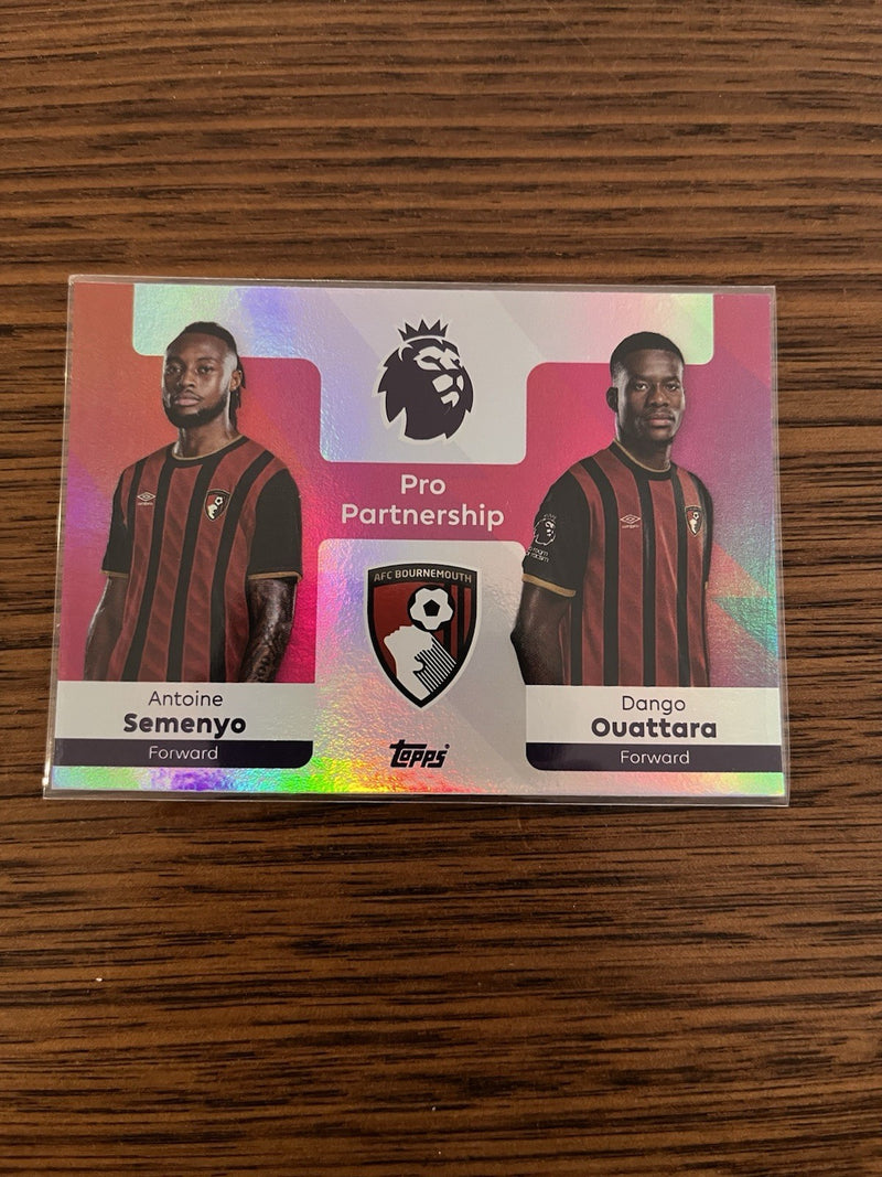Topps Premier League Pro Partnership Insert 2025/26 #363 Semenyo Ouattara0