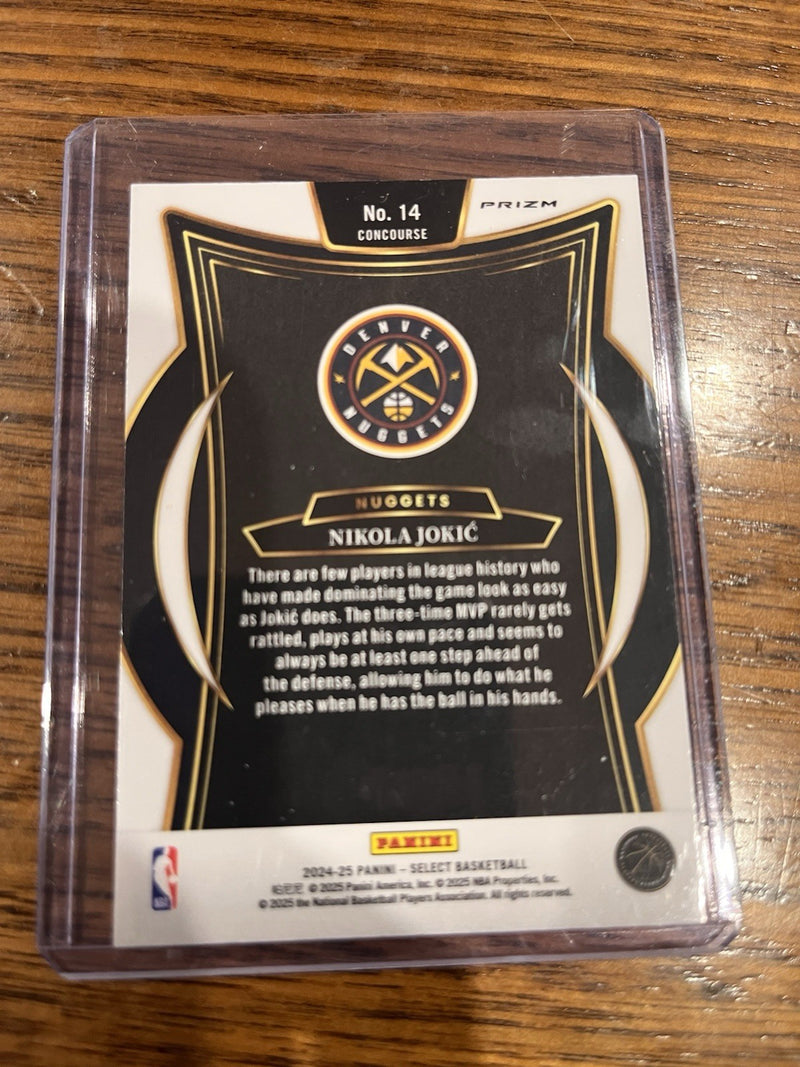 Panini 2024 25 Select Concourse Prizm No. 14 Nikola Jokić Denver Nuggets2