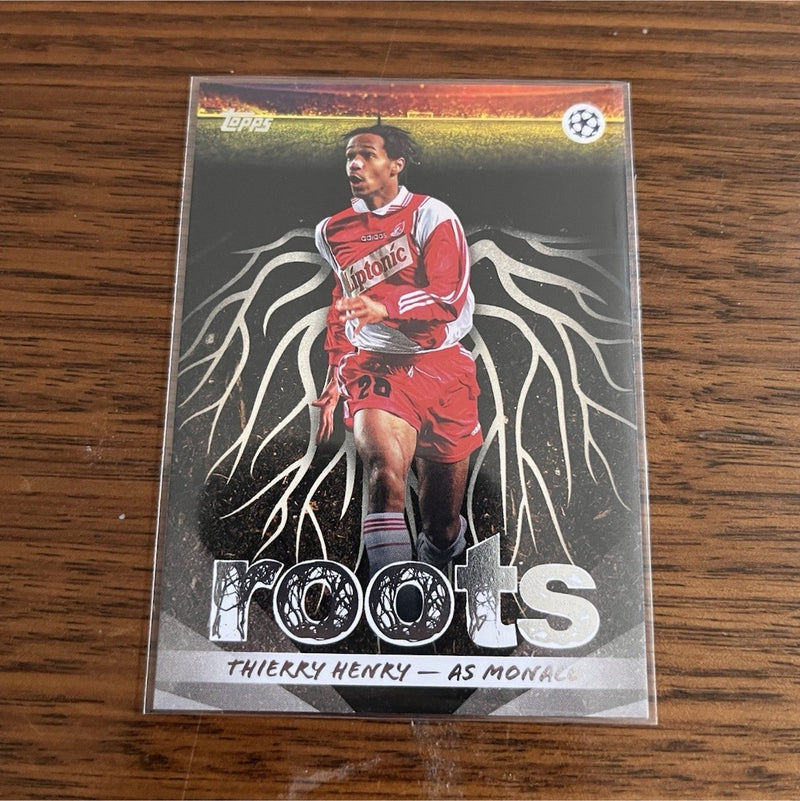 Topps Thierry Henry Roots RT 18 AS Monaco UEFA Champions League Insert0