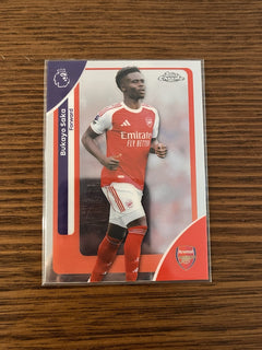 Topps Chrome Premier League Bukayo Saka Arsenal #13 Sports Trading Card0