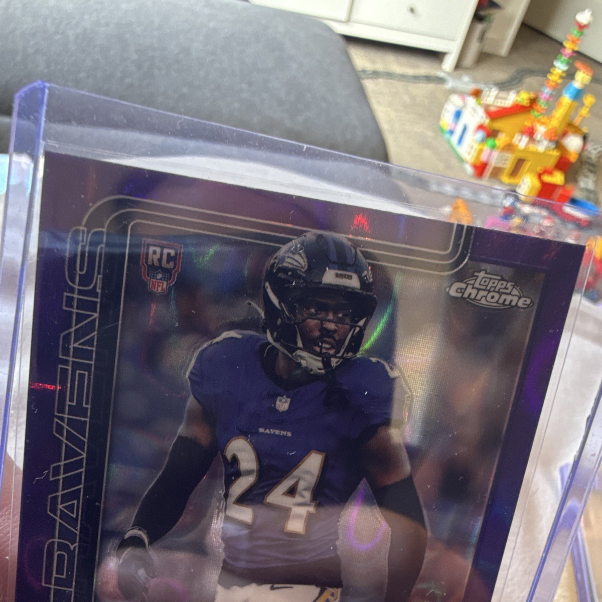 Topps 2025 Topps Chrome Rookies Malaki Starks Baltimore Ravens RC #347 39/752