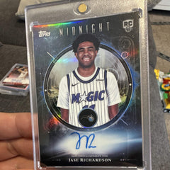 Topps Midnight Jase Richardson RC Auto Midnight Oil Marks MOR JR Orlando Magic0