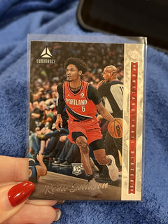 Keon Johnson Rookie RC Panini Chronicles Luminance 2021 22 #255 Trail Blazers0
