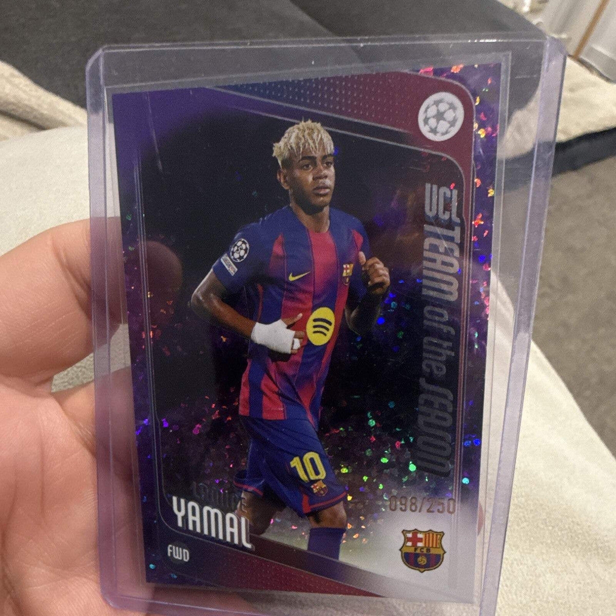 Topps Lamine Yamal UCL Team of the Season UEFA FC Barcelona #10 098/2500