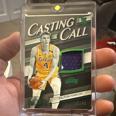 Panini Dalton Knecht Lakers Casting Call RC Patch 32/49 2024-25 Noir0
