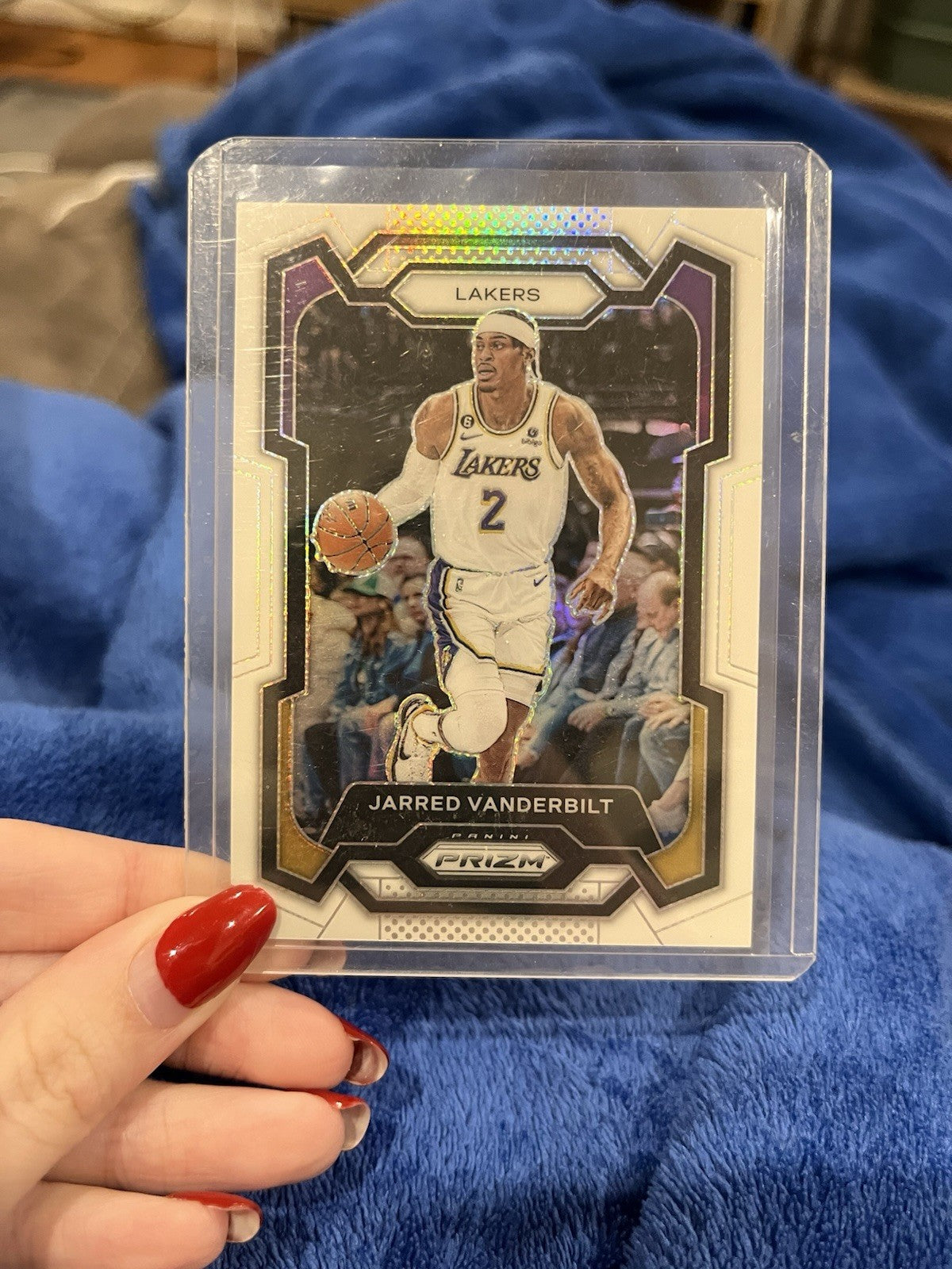 Panini Prizm 2023 24 Jarred Vanderbilt LA Lakers #202 Purple Prizm 166/1750