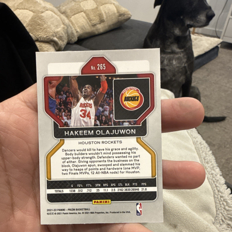 Panini Prizm 2021 22 Hakeem Olajuwon Base Houston Rockets #2651