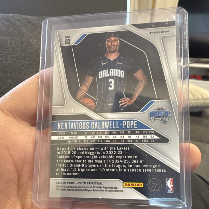 Panini Prizm 2024 25 Kentavious Caldwell Pope Orange Prizm #63 35/492