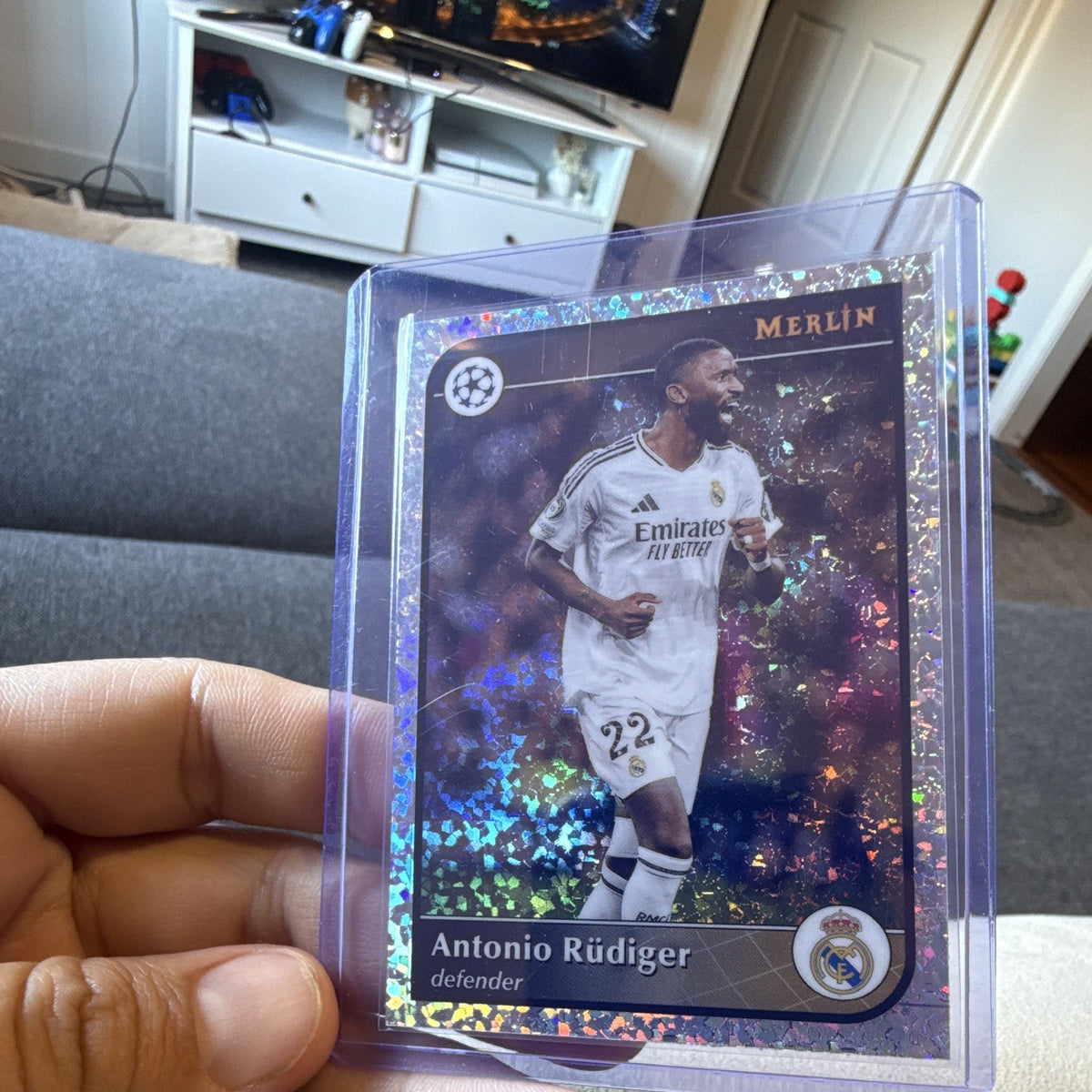 Topps Merlin Collections Antonio Rüdiger Parallel/Variety UEFA CL #1520
