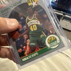 Shawn Kemp Rookie 1990 NBA Hoops #279 Seattle Supersonics Basketball Card3