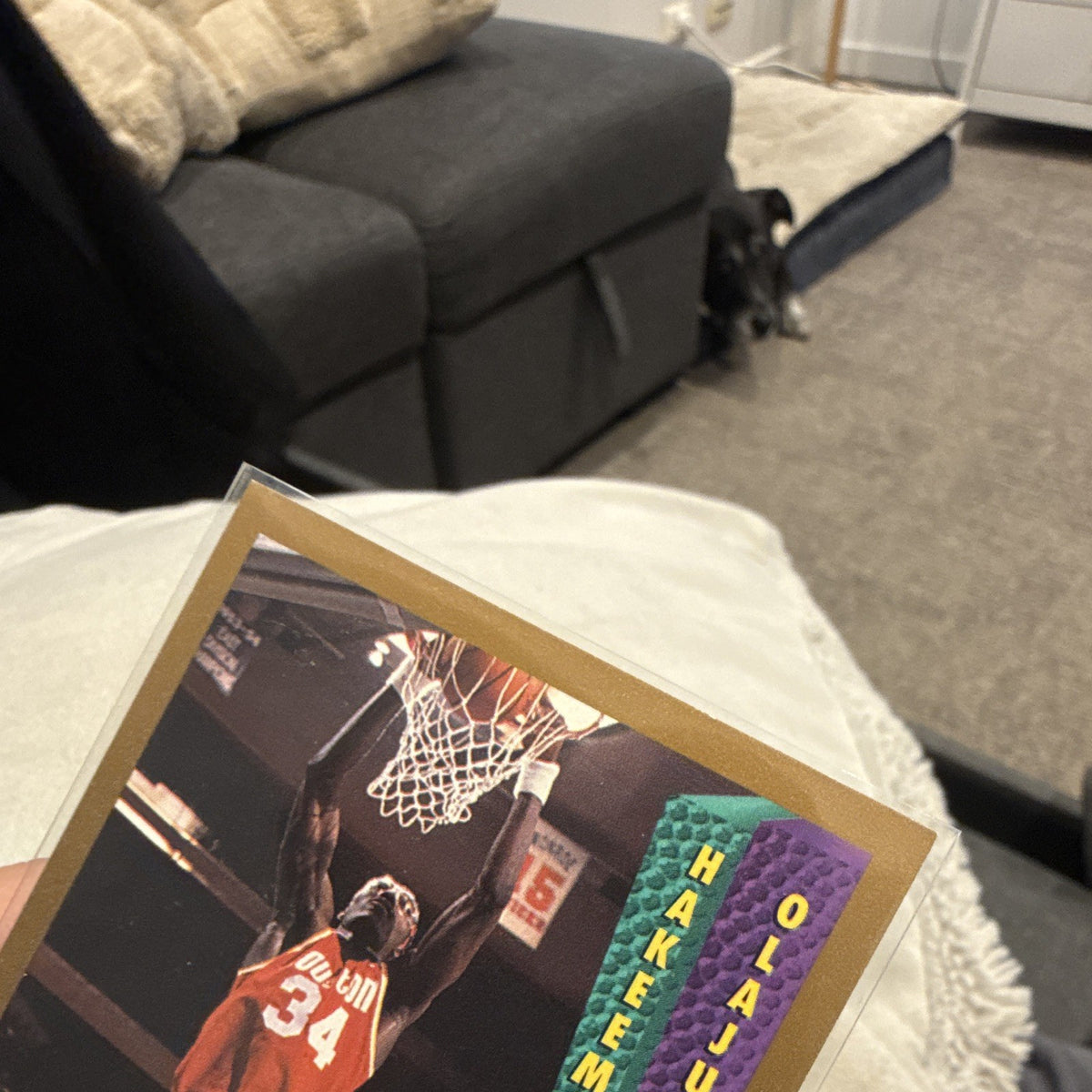 Fleer 1992 93 Slam Dunk Insert Hakeem Olajuwon #294 Houston Rockets2