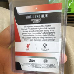 Virgil van Dijk Topps UEFA Champions League 79 Serial Numbered /2501