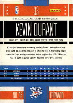 Kevin Durant Base Panini Classics 33 NM1