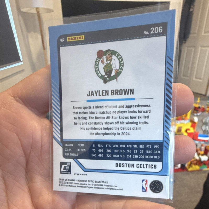 Panini 2024 25 Donruss Optic Basketball Jaylen Brown Parallel #206 Celtics1