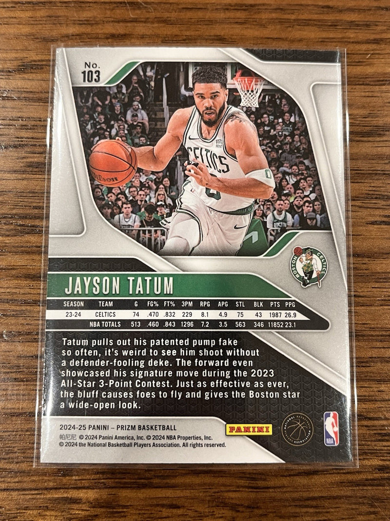 Panini Prizm 2024 25 Jayson Tatum Base Set Boston Celtics #103 NBA2