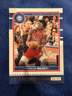 Panini 2024 25 NBA Hoops Tyrese Maxey Base Set Philadelphia 76ers #841