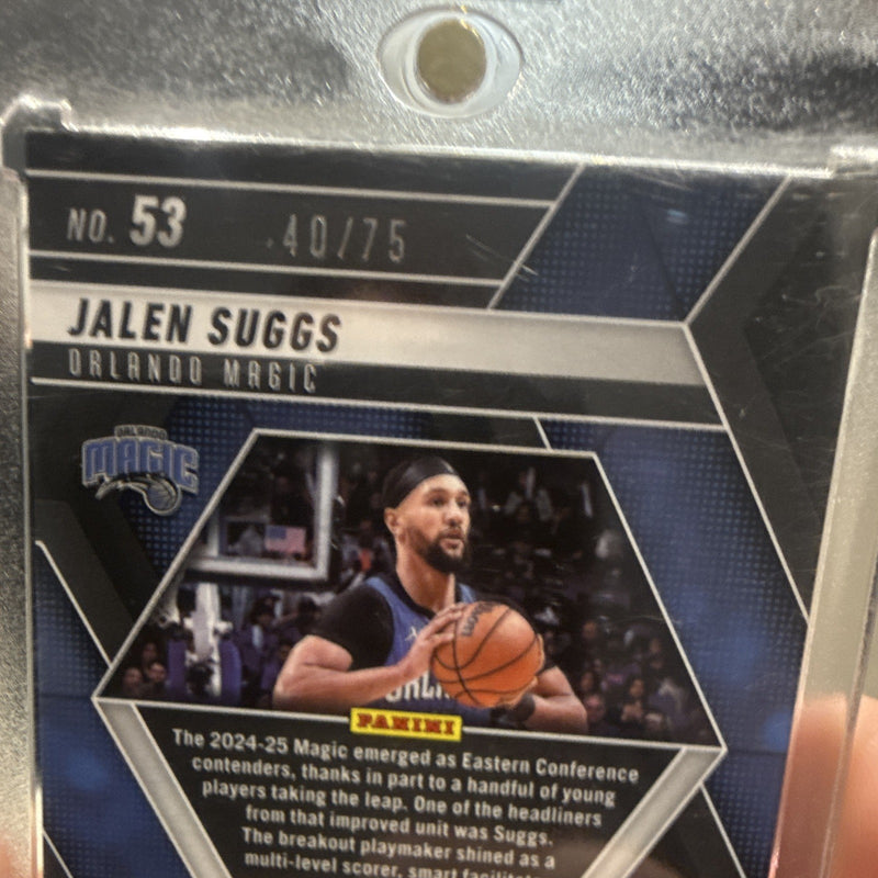 Panini Mosaic 2024 25 Jalen Suggs Orlando Magic #53 Serial Numbered 40/753