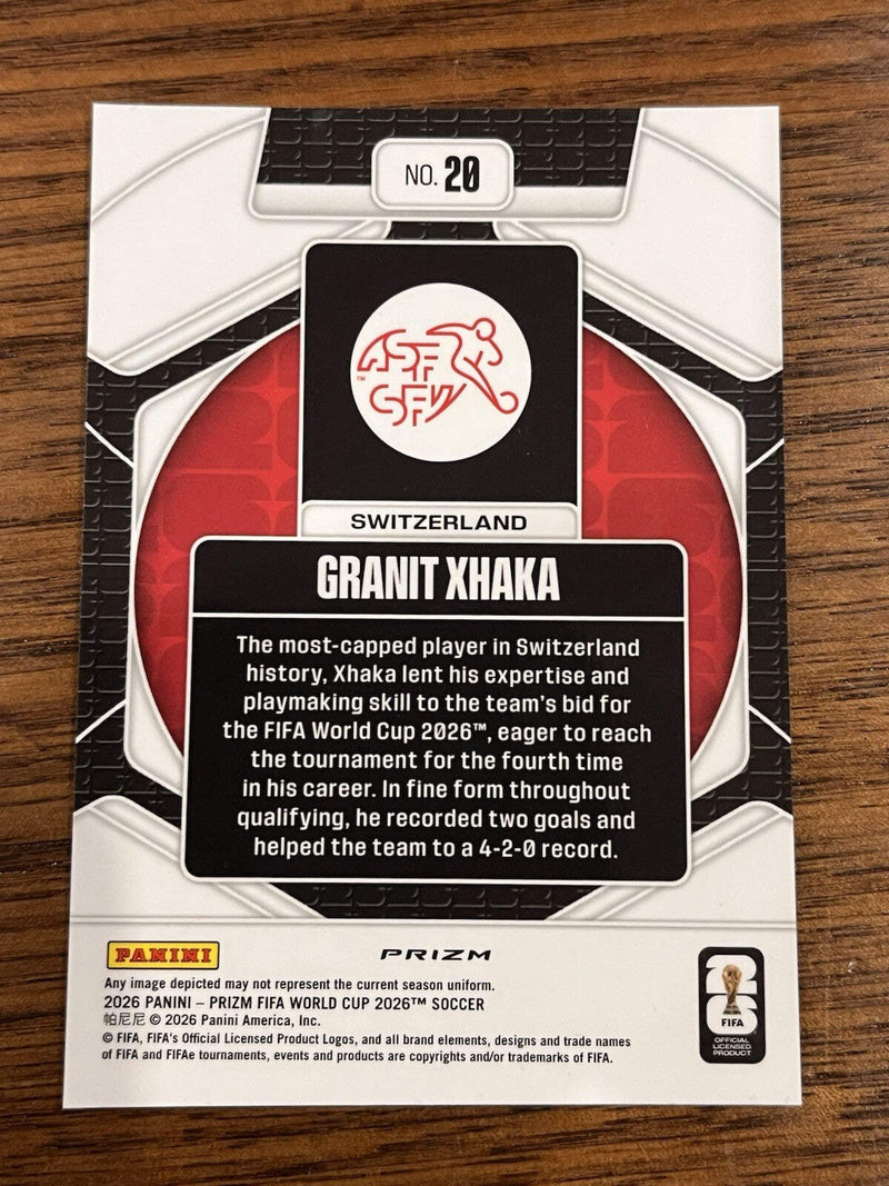 Panini 2026 Prizm FIFA World Cup Granit Xhaka Trophy Hunting Insert #202