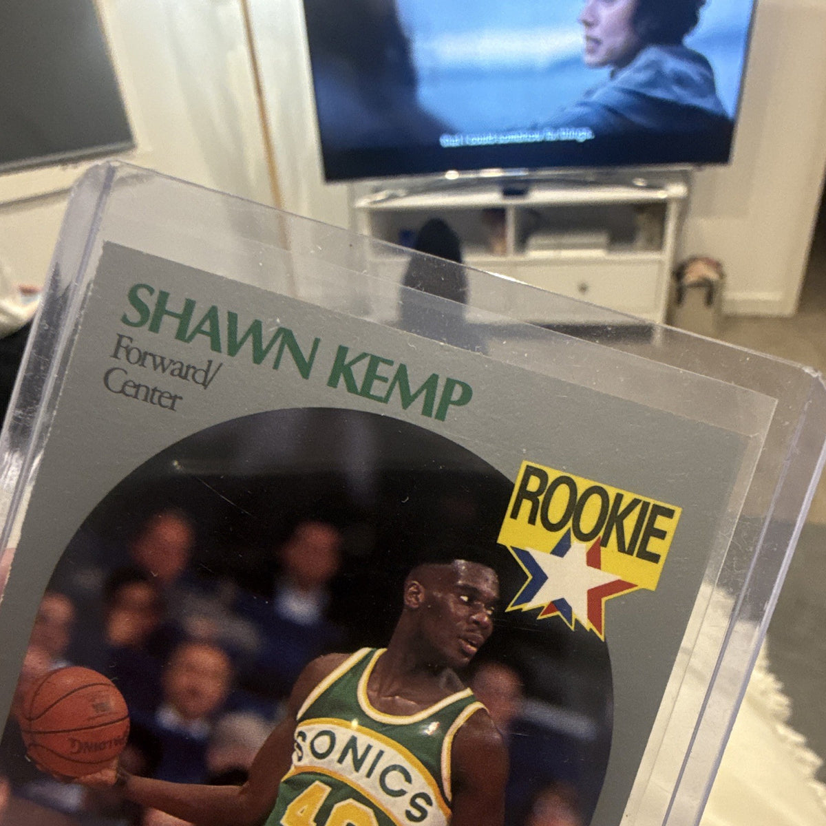 Shawn Kemp Rookie 1990 NBA Hoops #279 Seattle Supersonics Basketball Card2