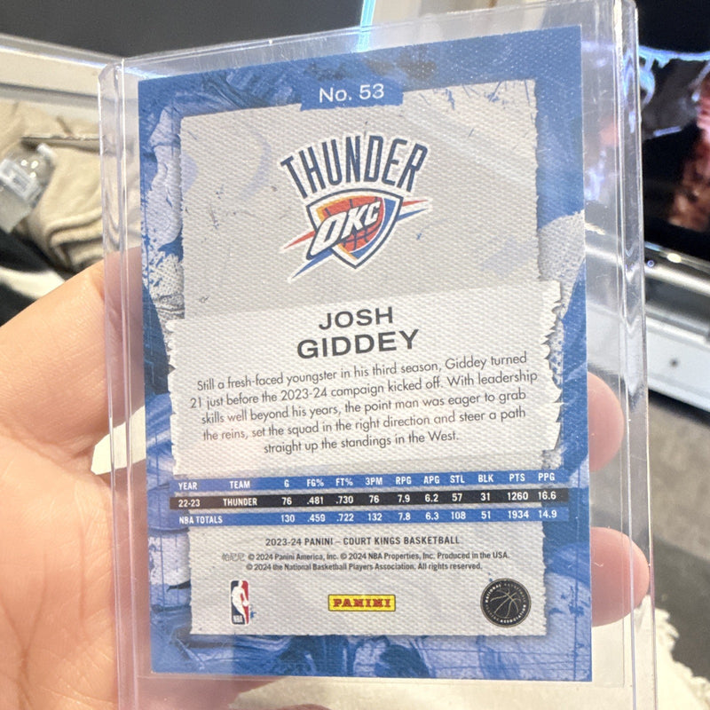 Panini Court Kings 2023 24 Josh Giddey #53 Oklahoma City Thunder1