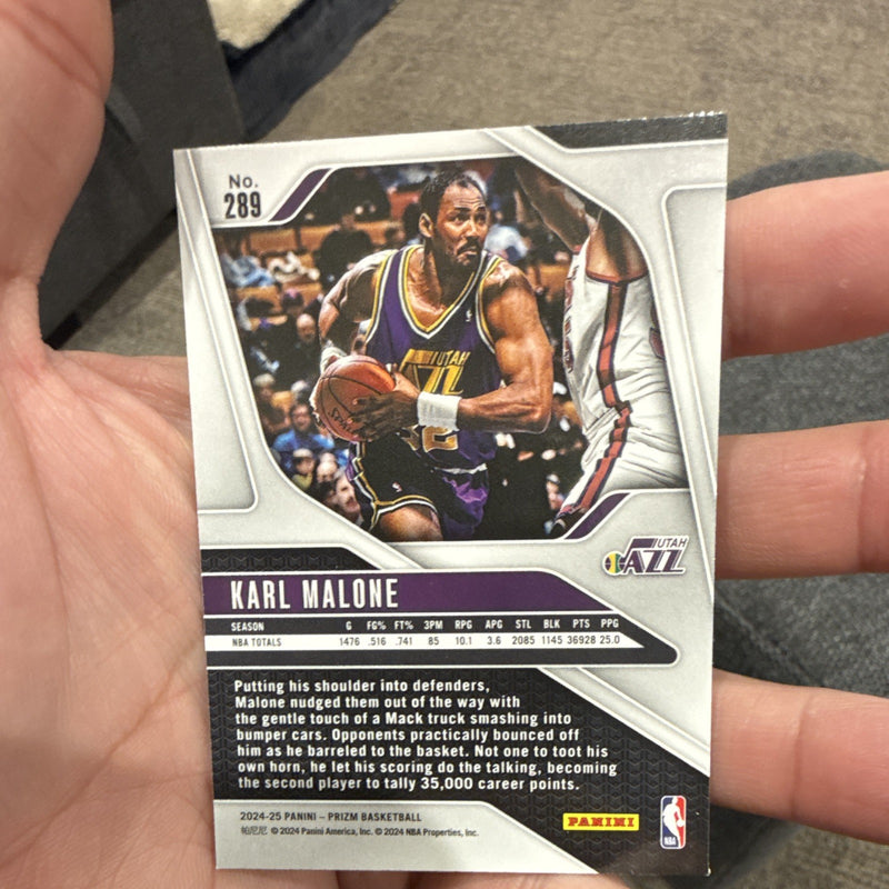 Panini 2024 25 Prizm Basketball Legends Karl Malone Utah Jazz #2891