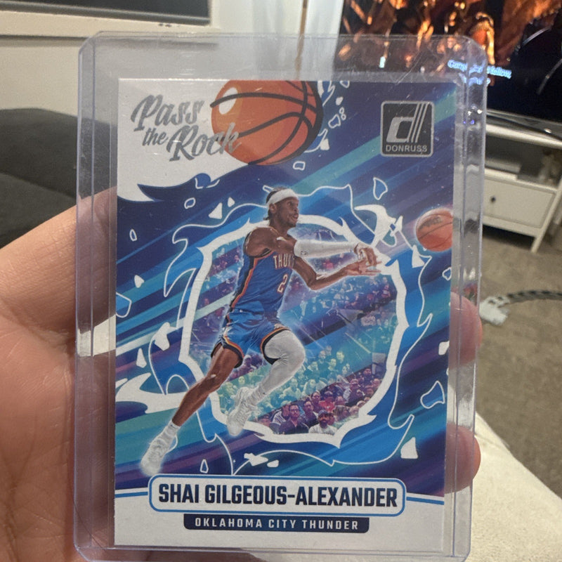 Shai Gilgeous Alexander Pass the Rock Panini Donruss 2024 25 #7 OKC0