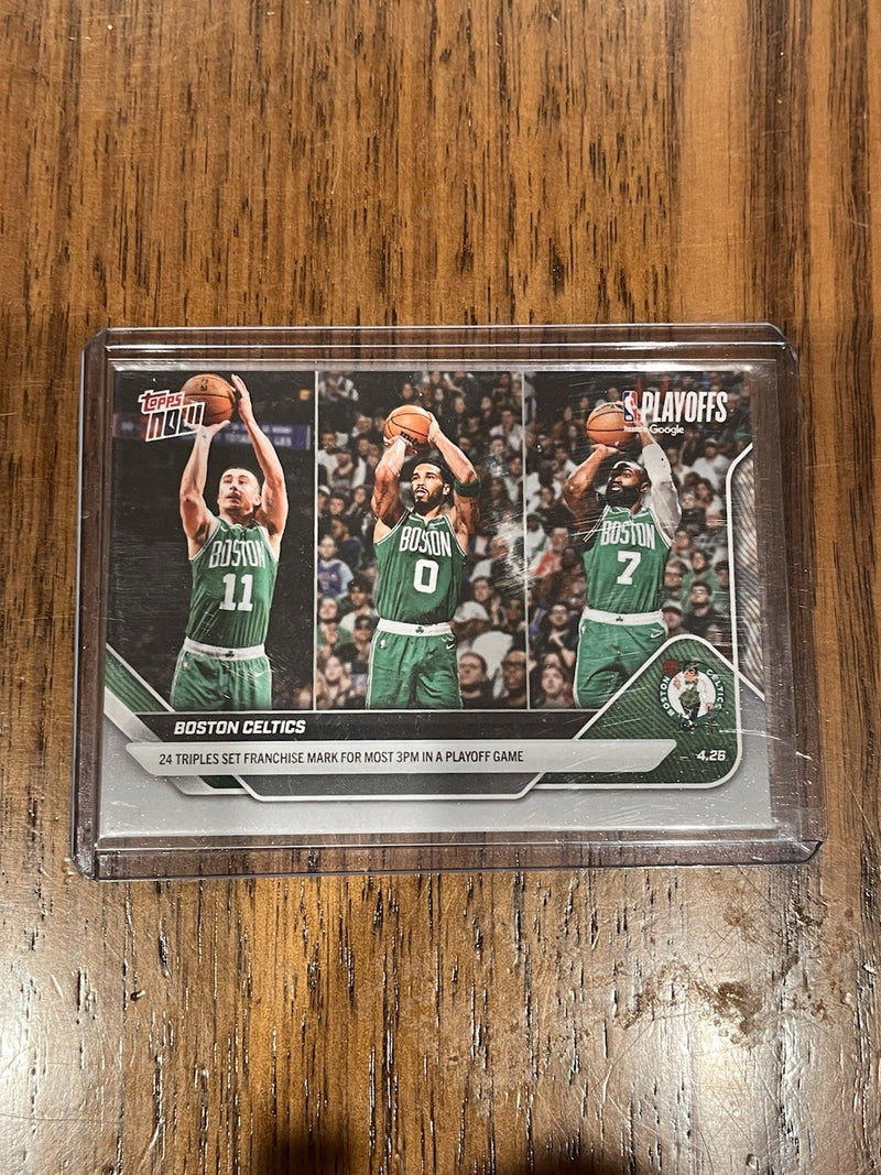 Topps Now Boston Celtics NBA Playoffs Insert Card #280 2026 Tatum Brown0