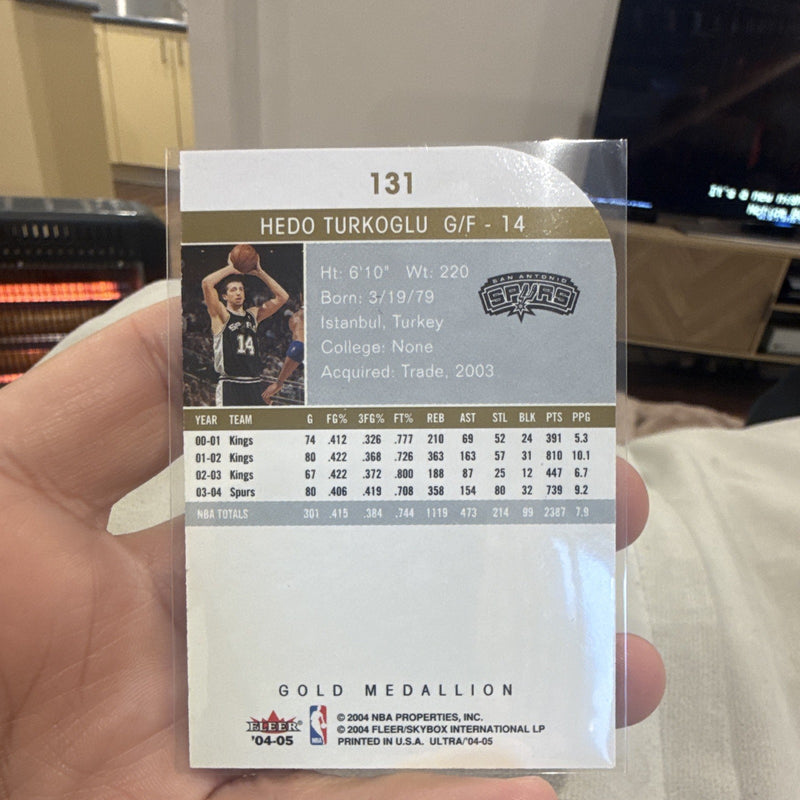 Fleer Ultra Hedo Turkoglu Gold Medallion 2004 05 San Antonio Spurs #1311